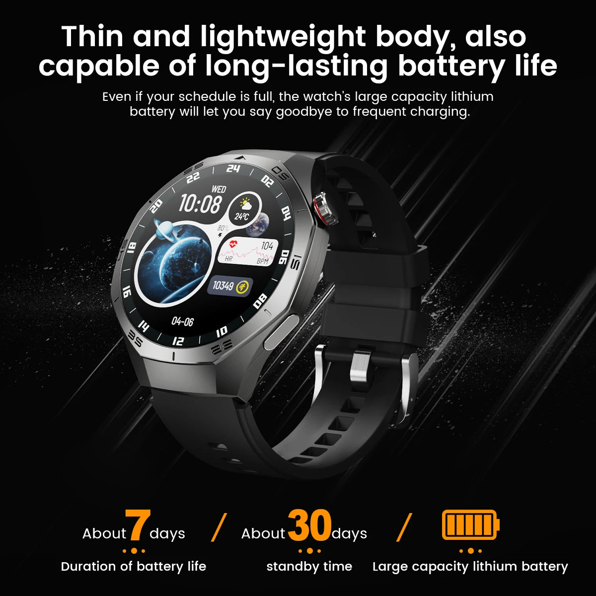 2025 Huawei GT5 Pro Smart Watch – AMOLED GPS Bluetooth Call Waterproof