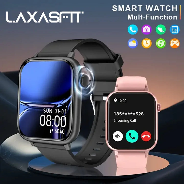 LAXASFIT 1.83″ Smart Watch with Fitness & Health Tracking