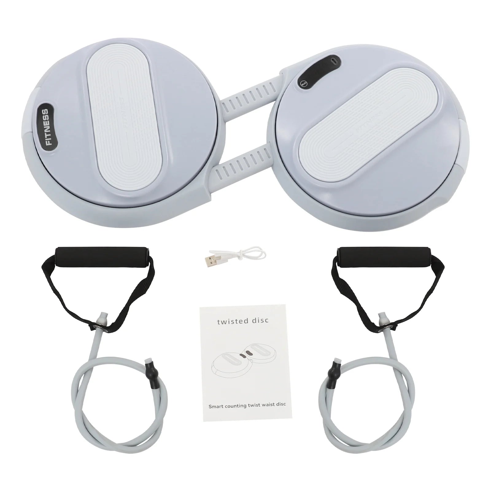 Waist Twisting Ab Exercise Board with Tension Ropes