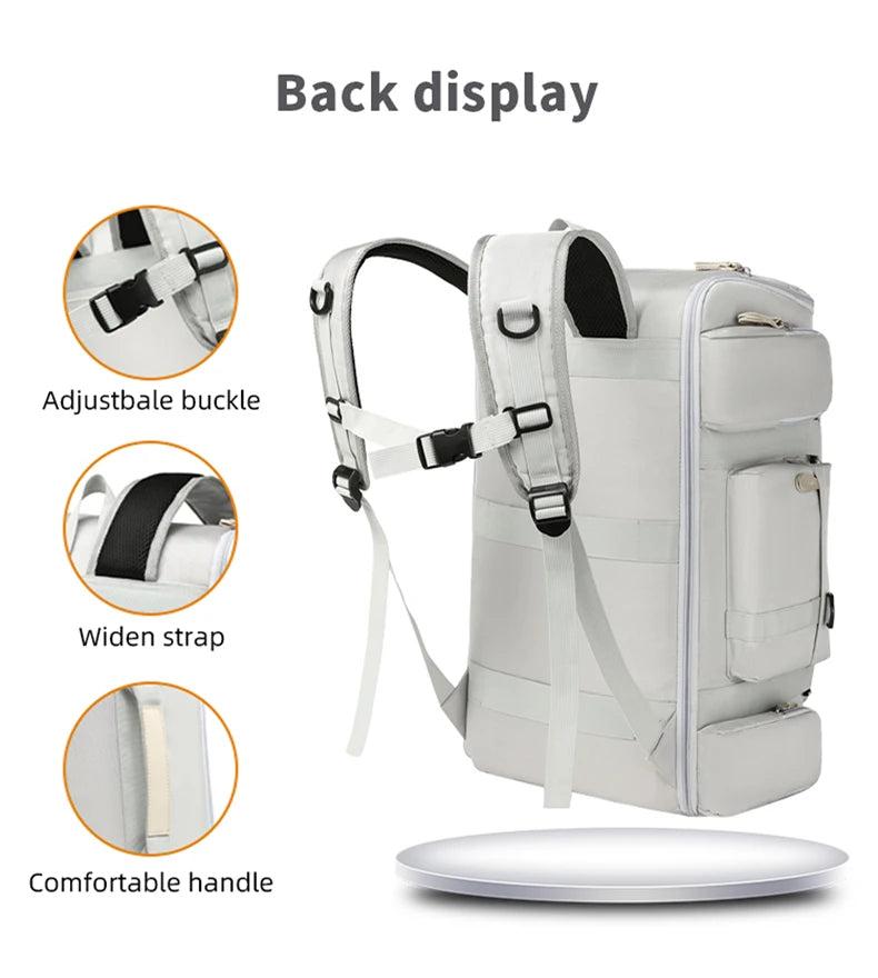 Scione Large Capacity Gym & Travel Backpack (36–55L)