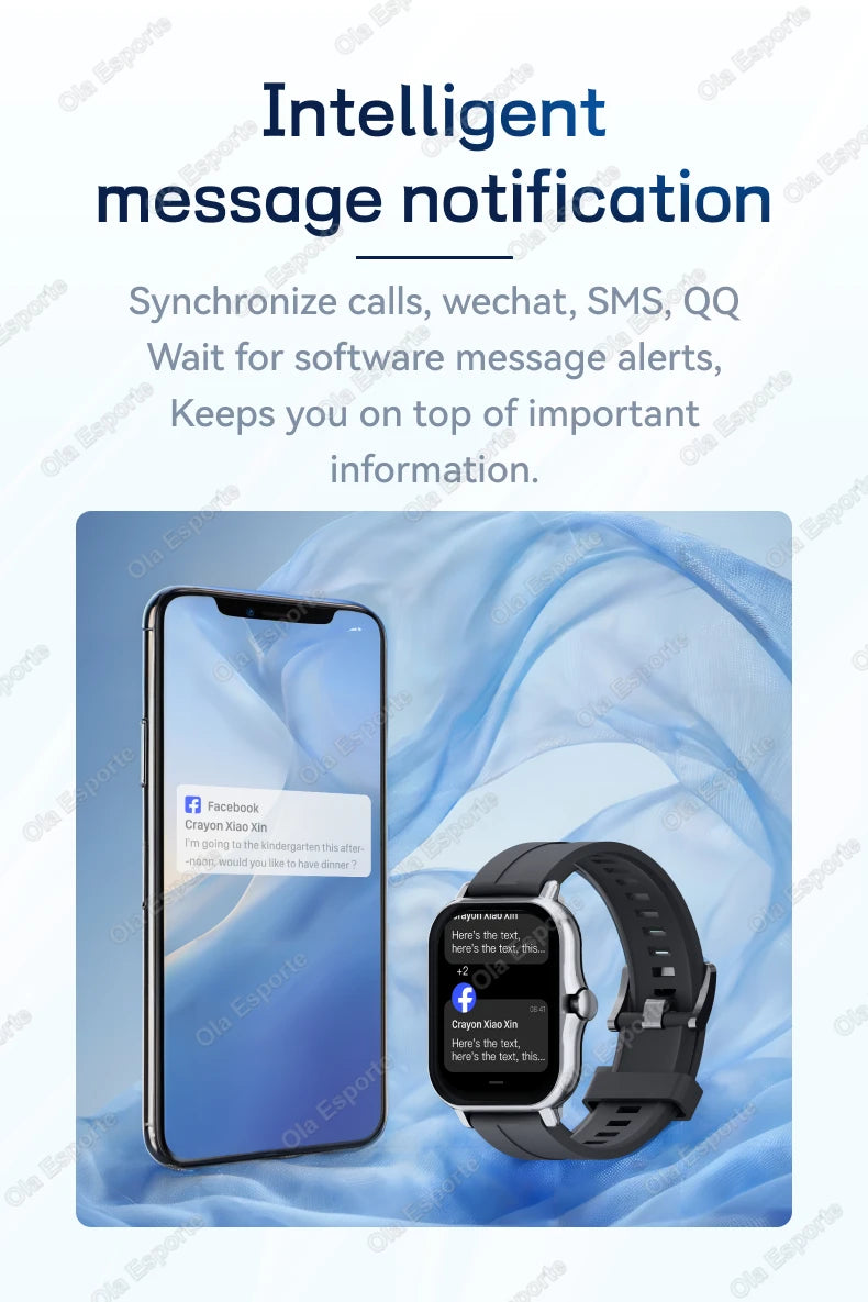 1.83" Waterproof Smart Watch – Call & Health Tracker