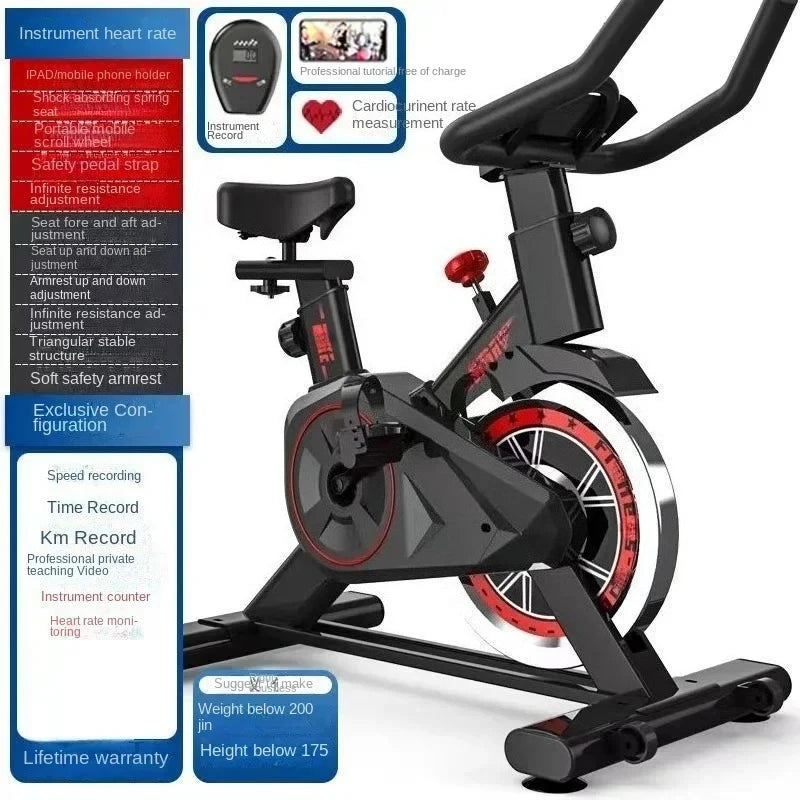 Indoor Spin Bike – Silent Smart Exercise Bike for Home Fitness