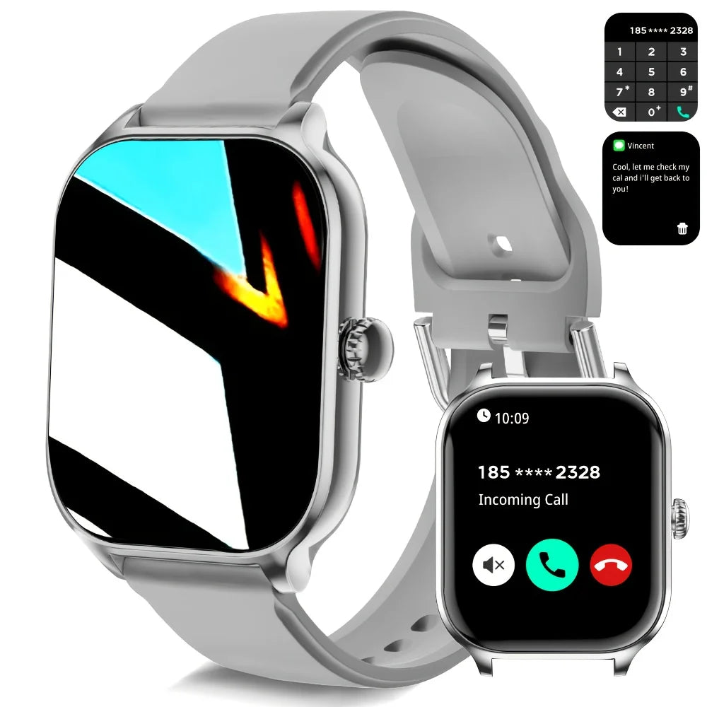 LAXASFIT 2025 H9 Smart Watch – Bluetooth Call Fitness Tracker for Men & Women