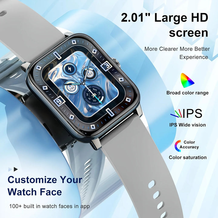 LAXASFIT 2025 H9 Smart Watch – Bluetooth Call Fitness Tracker for Men & Women