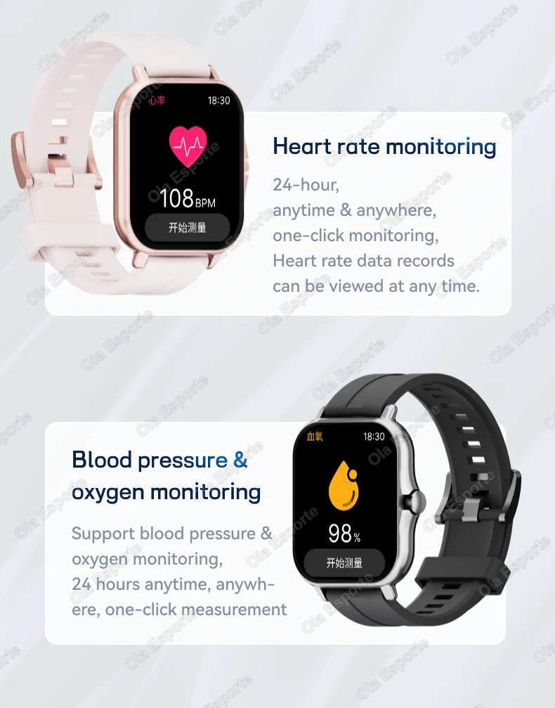 1.83" Waterproof Smart Watch – Call & Health Tracker