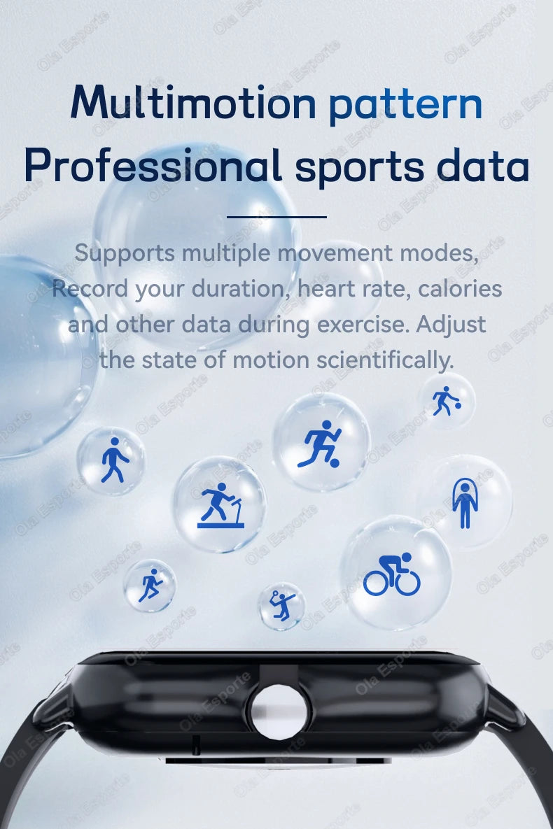 1.83" Waterproof Smart Watch – Call & Health Tracker