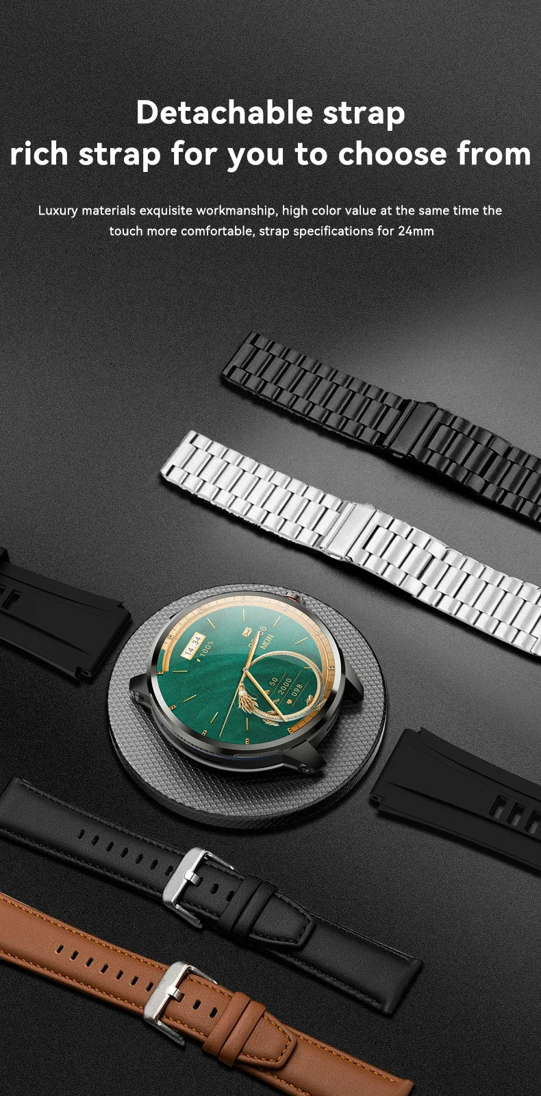 5G/4G All-Network Smartwatch – 1.95" AMOLED, 8GB+128GB, 2100mAh, GPS, Camera