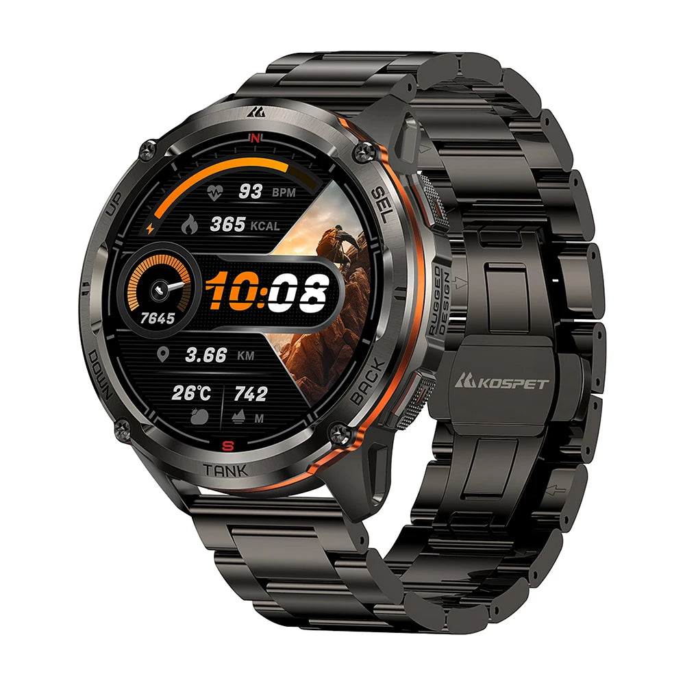 KOSPET TANK T3 Ultra 2 GPS Smartwatch – Rugged & Waterproof