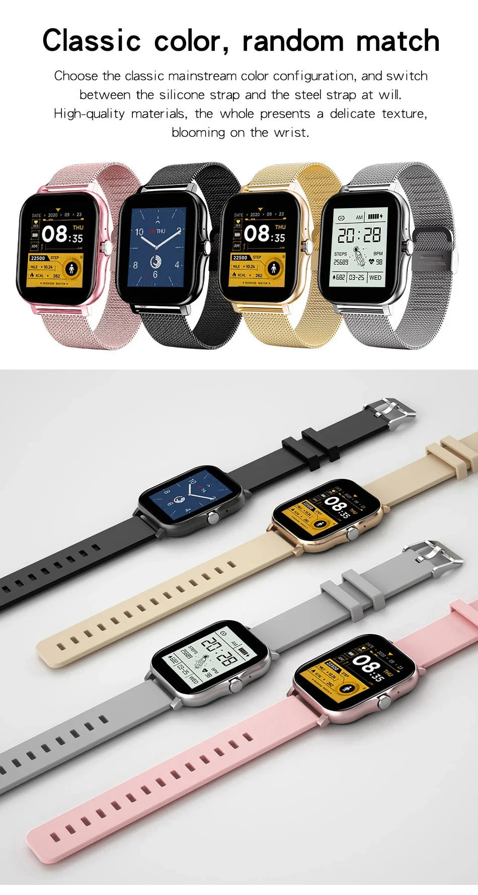 1.44" Smart Watch – Bluetooth Call & Health Monitor