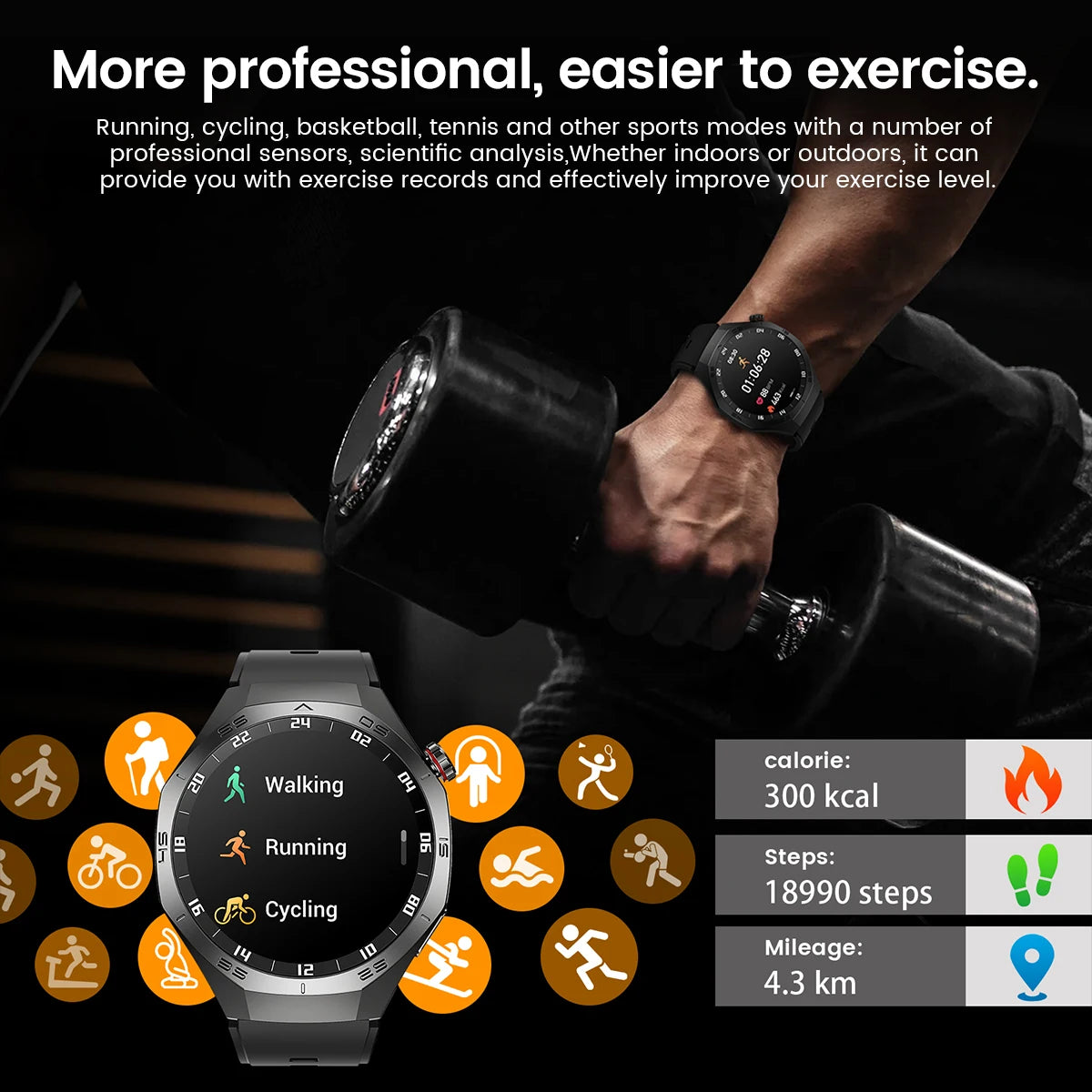 2025 Huawei GT5 Pro Smart Watch – AMOLED GPS Bluetooth Call Waterproof