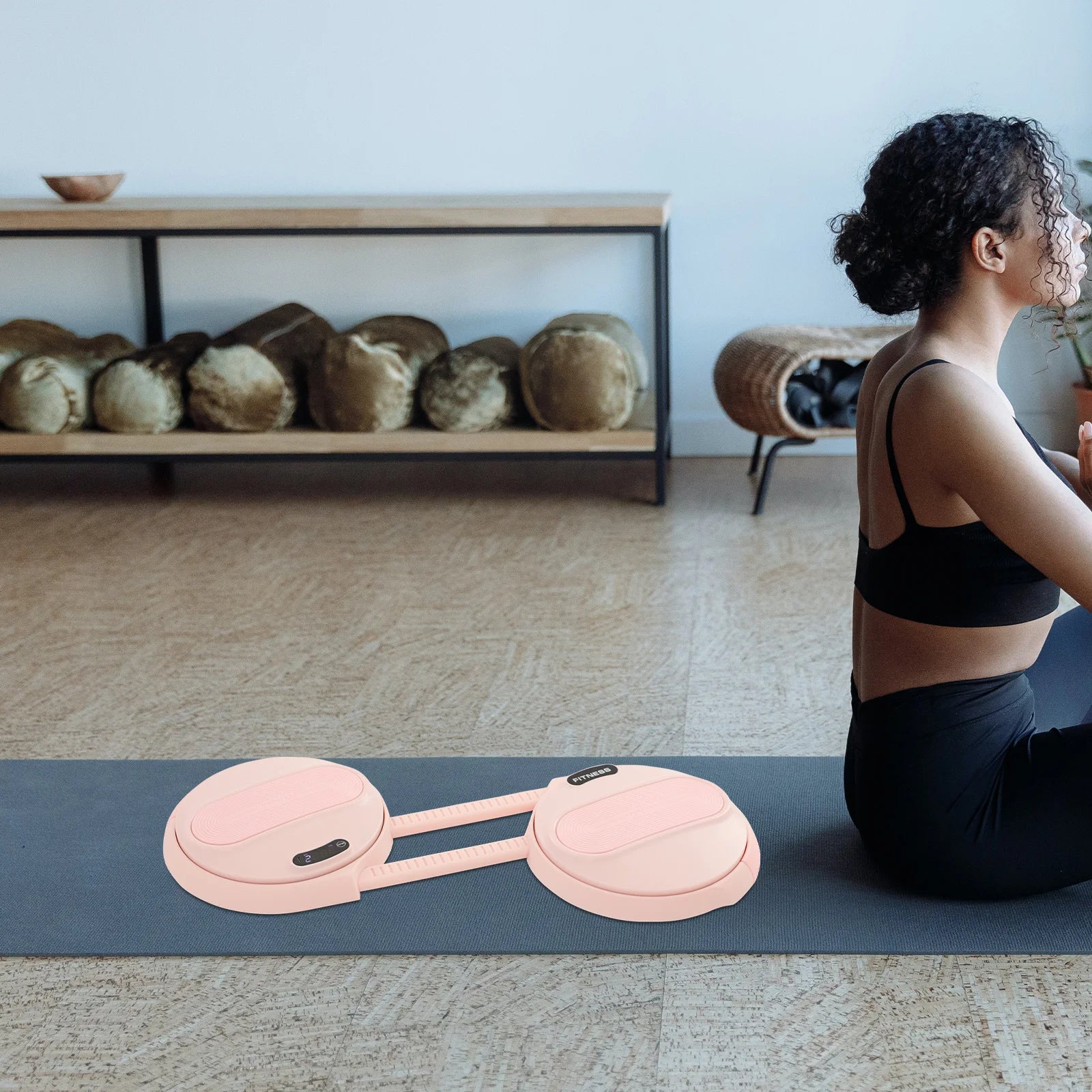 Waist Twisting Ab Exercise Board with Tension Ropes