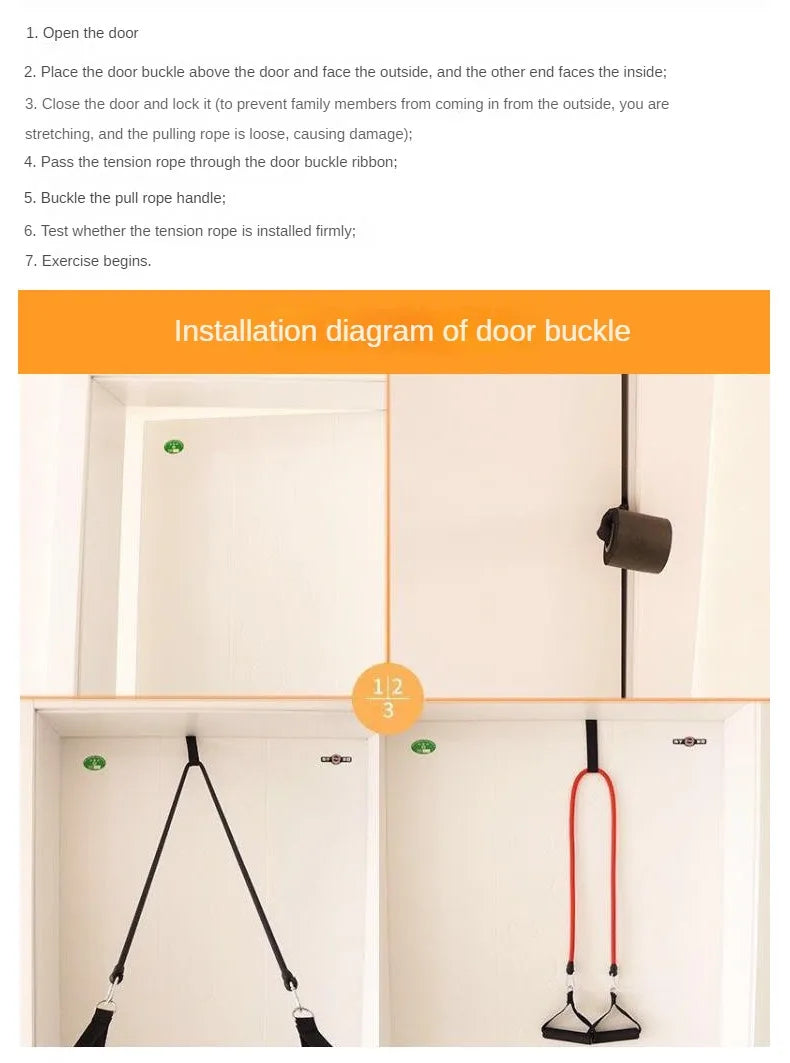 Resistance Band Door Anchor – Fitness Tube Anchor for Home Workouts
