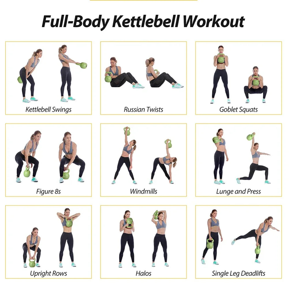 5lbs Vinyl Coated Kettlebell for Women – Strength Training Weight