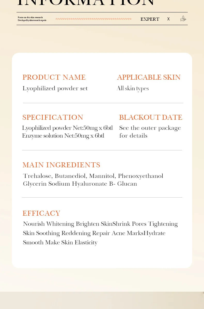 Microneedling Serum & Yeast Freeze-Dried Skincare Set