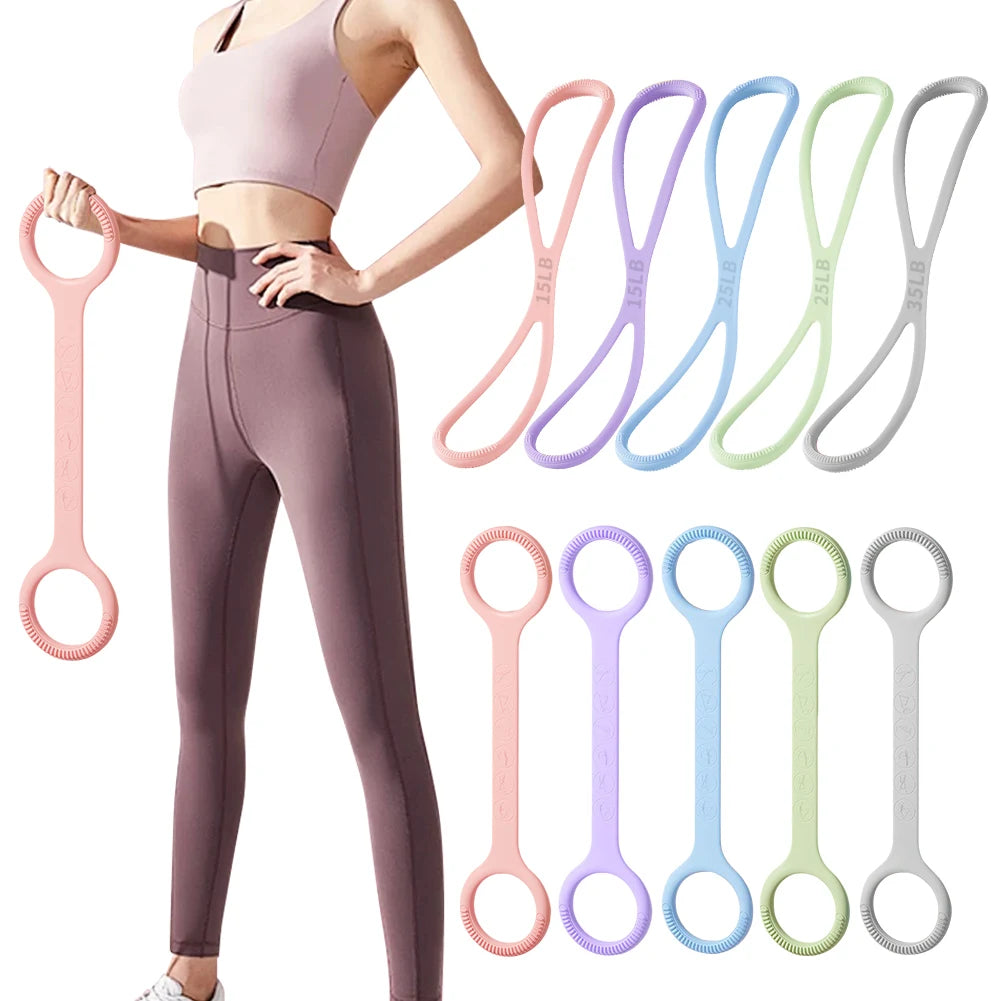 8-Shaped Resistance Band – Elastic Shoulder & Chest Stretch Band