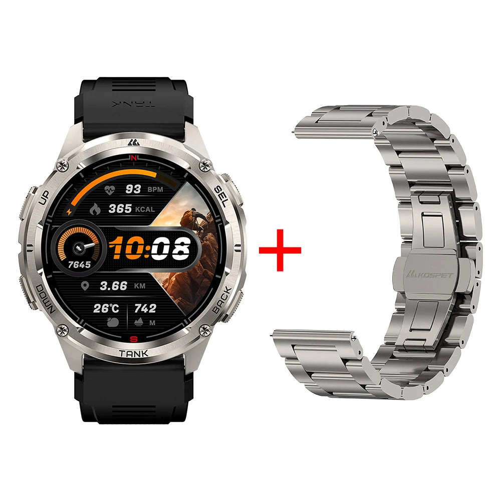 KOSPET TANK T3 Ultra 2 GPS Smartwatch – Rugged & Waterproof