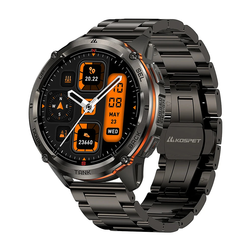 KOSPET TANK T3 Ultra 2 GPS Smartwatch – Rugged & Waterproof