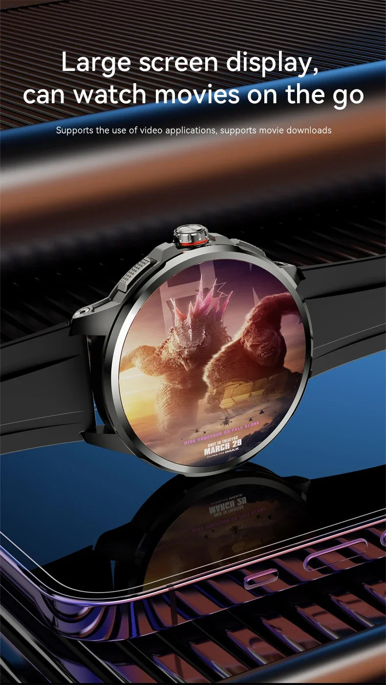 5G/4G All-Network Smartwatch – 1.95" AMOLED, 8GB+128GB, 2100mAh, GPS, Camera