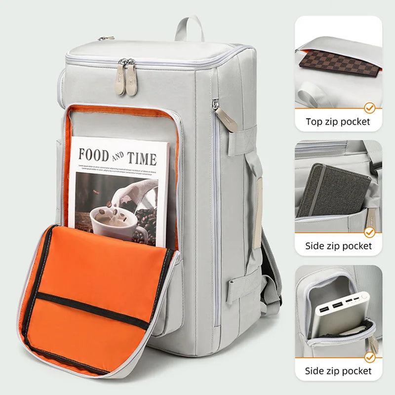 Scione Large Capacity Gym & Travel Backpack (36–55L)