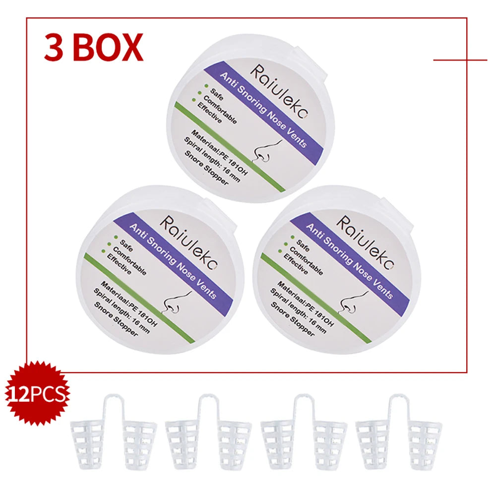 3/4PCS Anti-Snoring Nose Vents Set