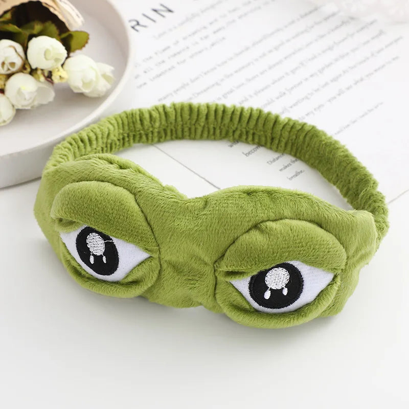 3D Sad Frog Sleep Mask Eye Cover