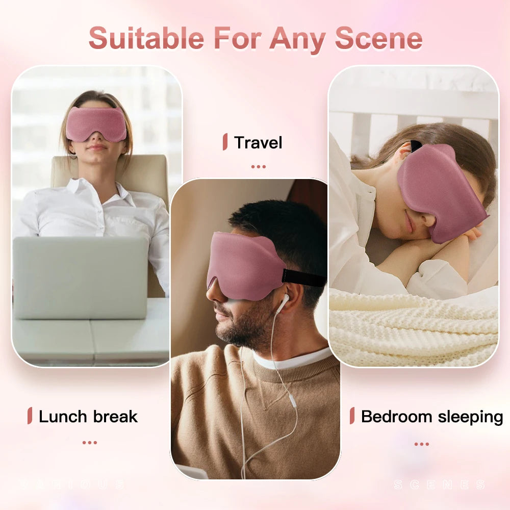 3D Contoured Sleep Eye Mask for Travel
