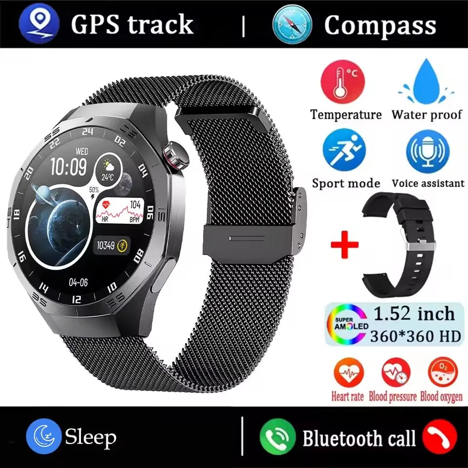 2025 Huawei GT5 Pro Smart Watch – AMOLED GPS Bluetooth Call Waterproof