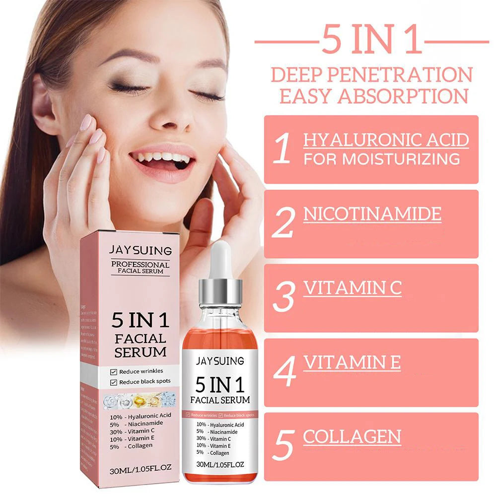 5-in-1 Hyaluronic Acid & Vitamin C Face Serum