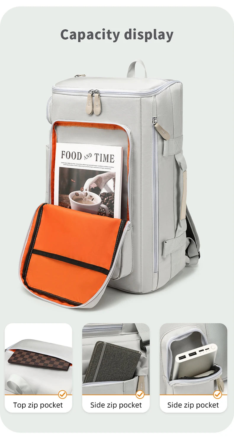 Scione Large Capacity Gym & Travel Backpack (36–55L)