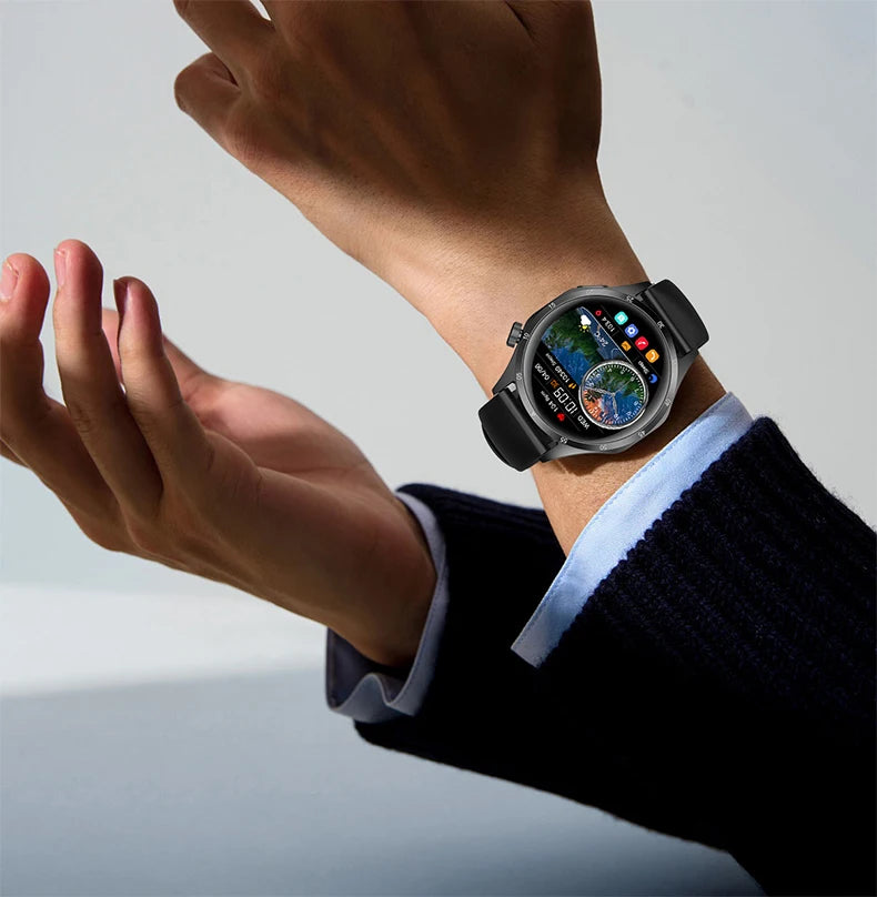 2025 Men's Smart Watch – AMOLED Screen, GPS & Bluetooth Call