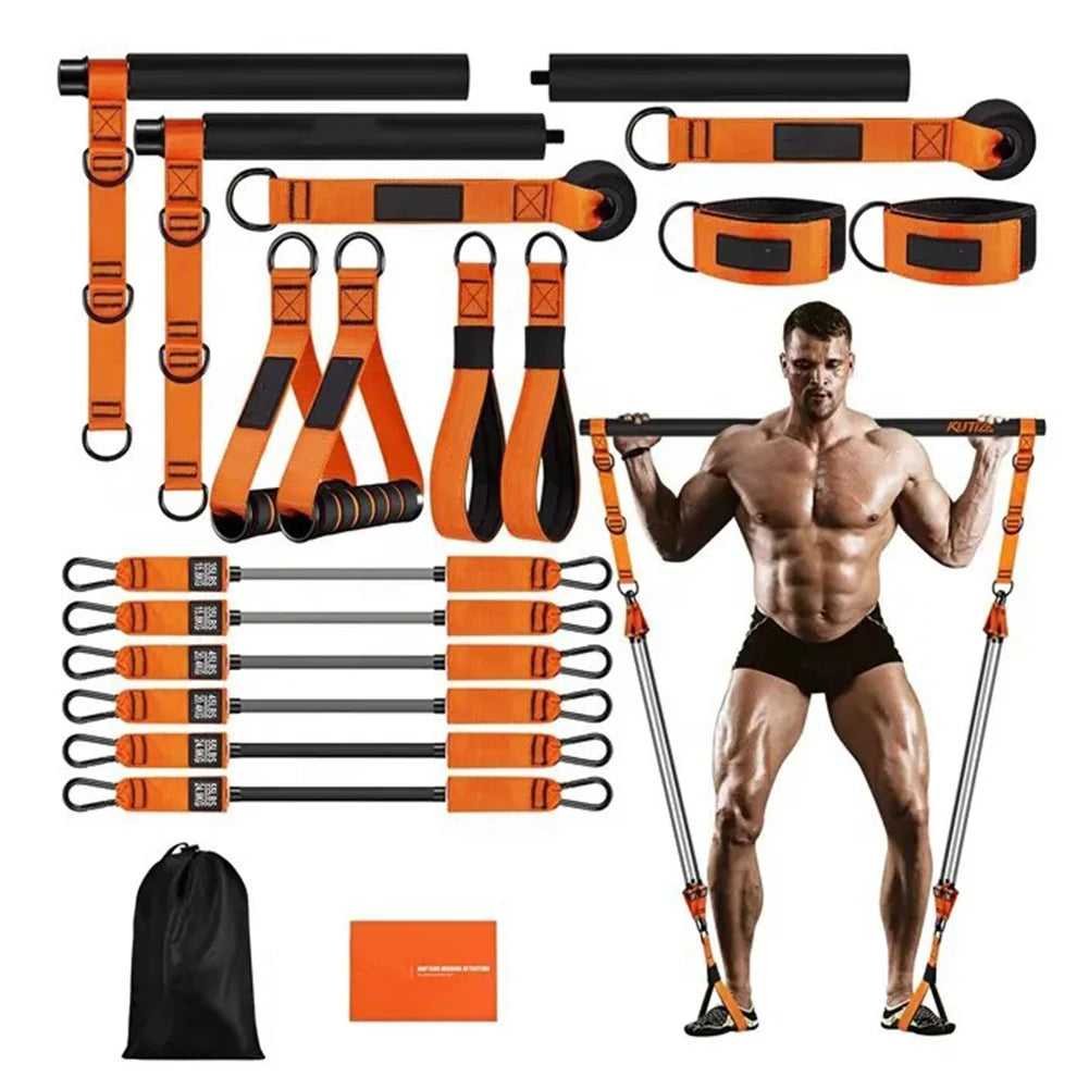 Portable Pilates Bar Kit with Resistance Bands