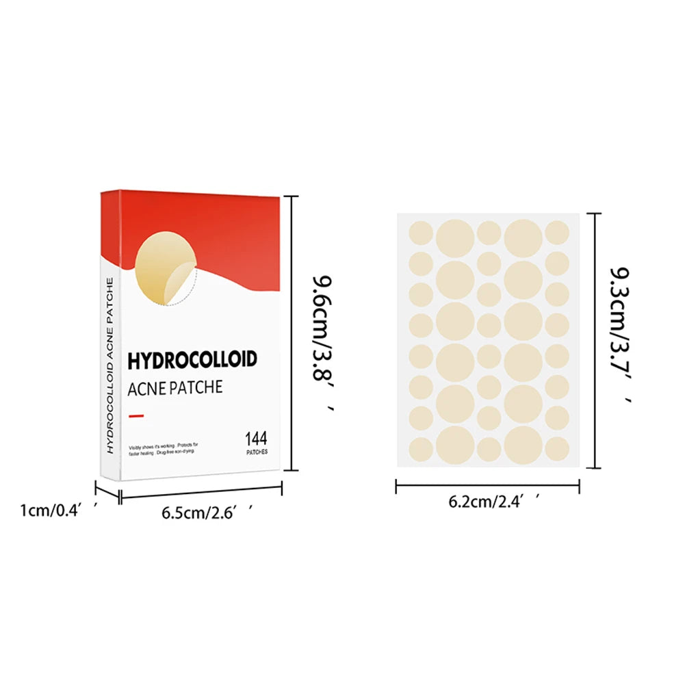 144pcs Acne Pimple Patch Set (2 Sizes)