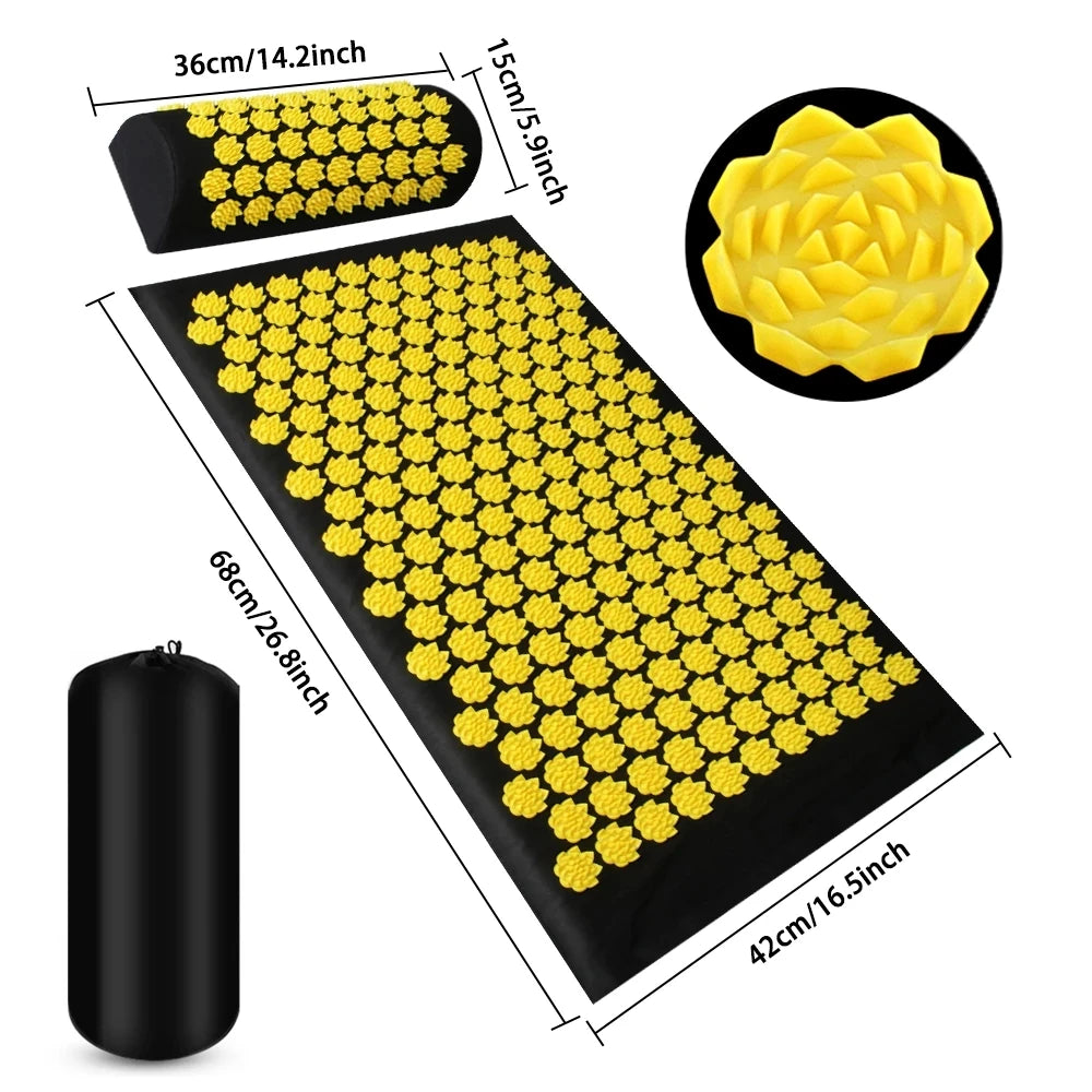Acupressure Yoga Mat & Pillow Set – Kuznetsov Applicator