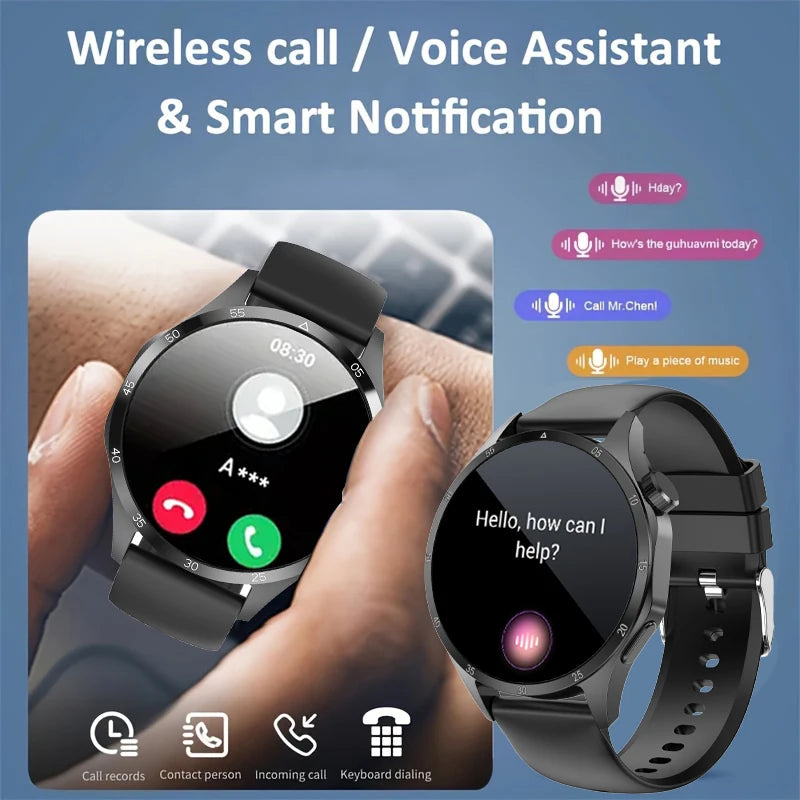 2025 Men's Smart Watch – AMOLED Screen, GPS & Bluetooth Call