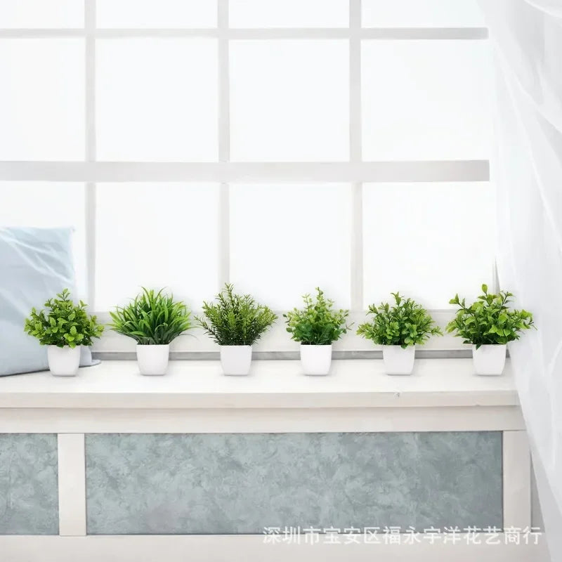 Artificial Bonsai Eucalyptus Plant – Potted Home Decor