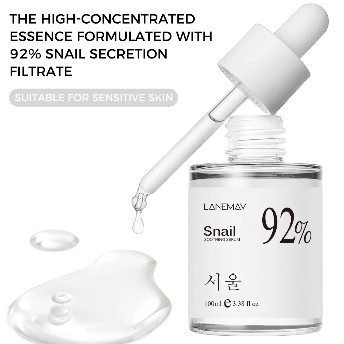 100ml 92% Snail Soothing Facial Essence