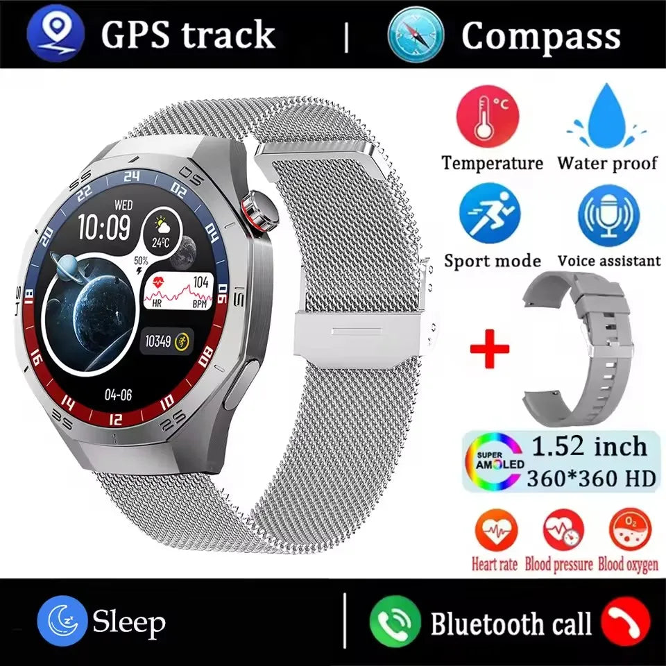 2025 Huawei GT5 Pro Smart Watch – AMOLED GPS Bluetooth Call Waterproof