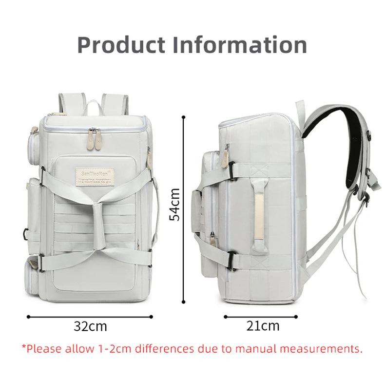 Scione Large Capacity Gym & Travel Backpack (36–55L)