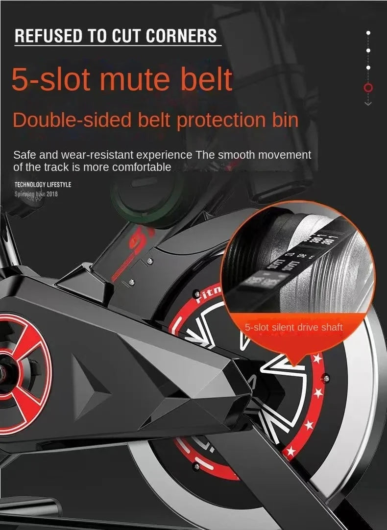Indoor Spin Bike – Silent Smart Exercise Bike for Home Fitness