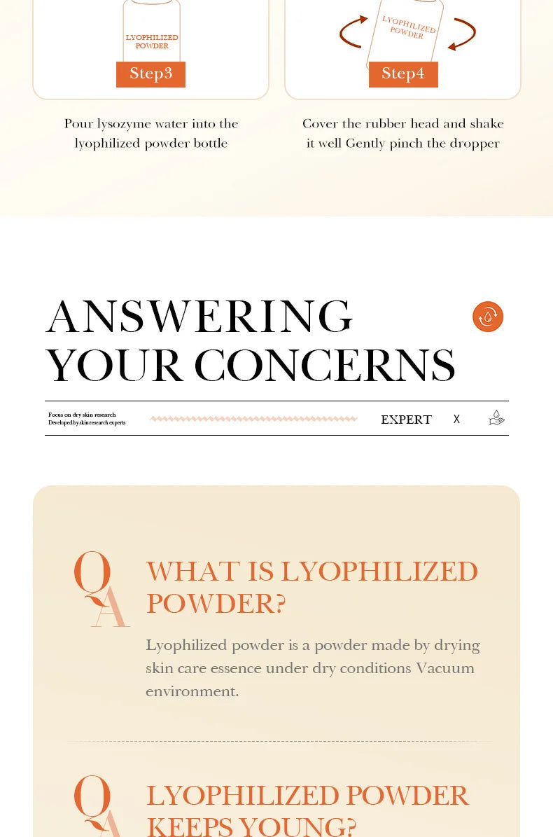 Microneedling Serum & Yeast Freeze-Dried Skincare Set