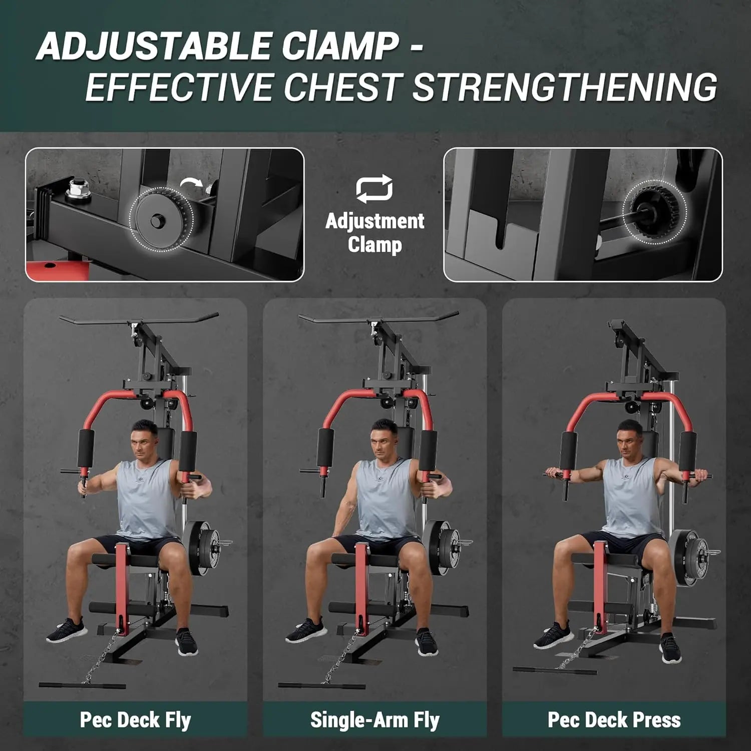 Full Body Home Gym Machine with Pulley & Leg Press