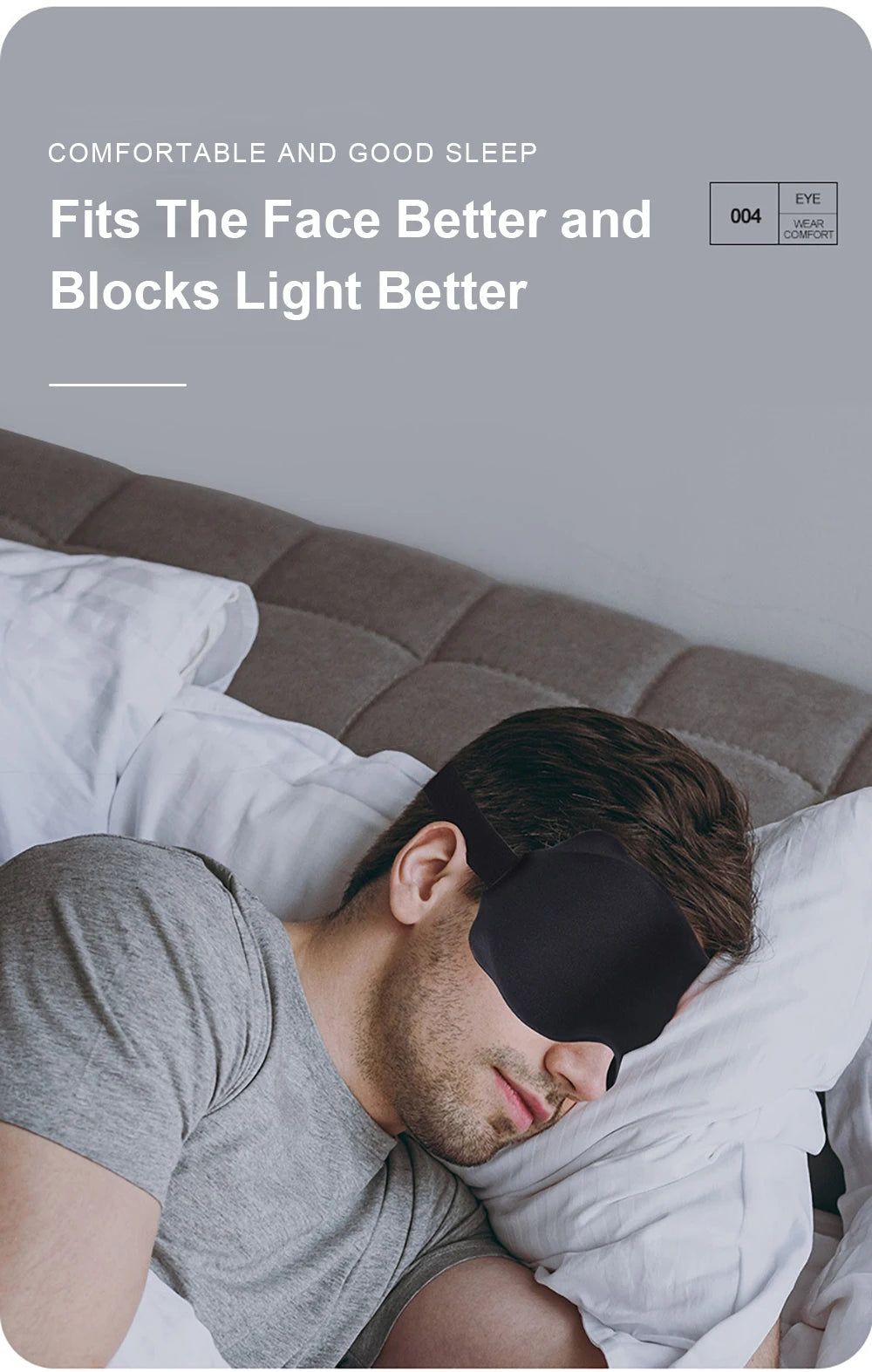 3D Contoured Sleep Eye Mask for Travel