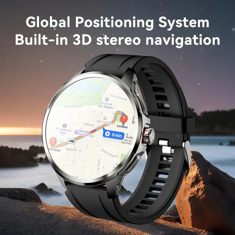 5G/4G Android Smart Watch – 1.95" AMOLED, 900W Camera, GPS