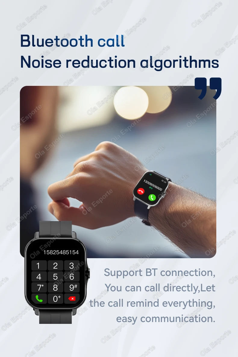 1.83" Waterproof Smart Watch – Call & Health Tracker