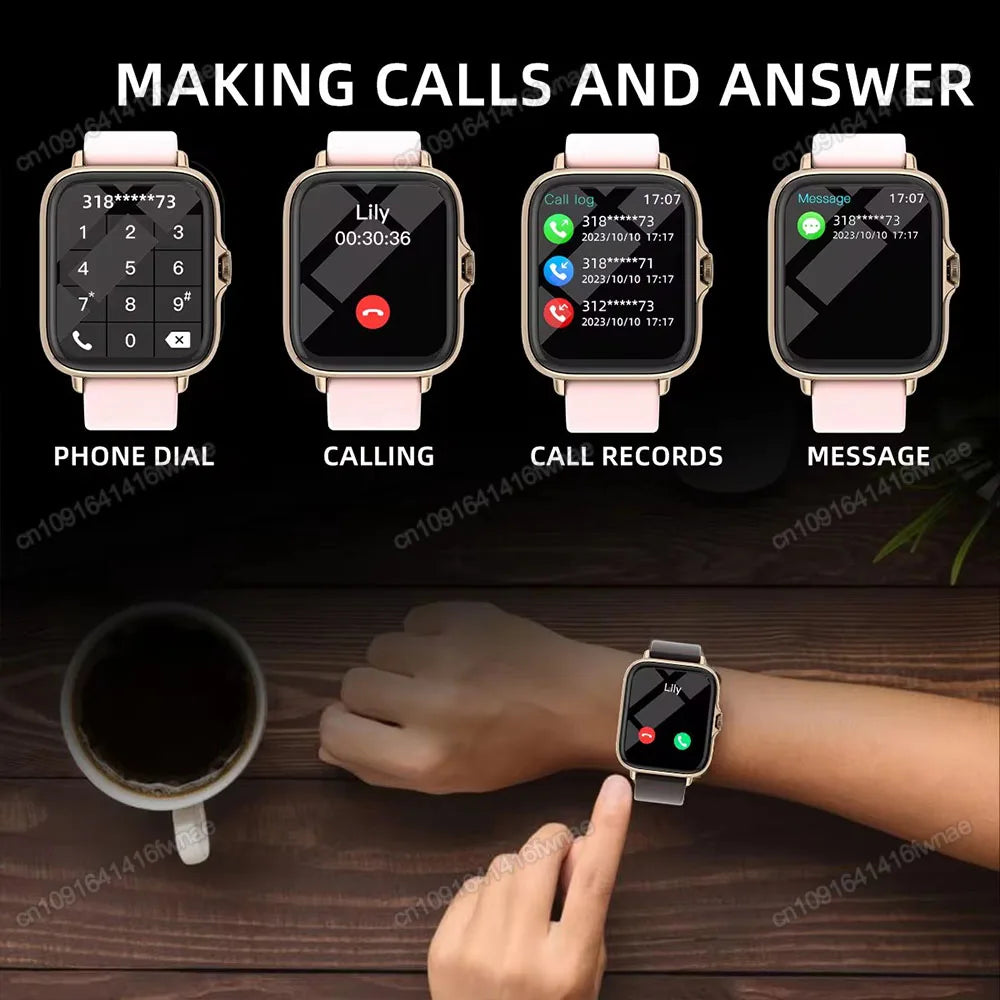 1.83" Waterproof Smart Watch – Call & Health Tracker