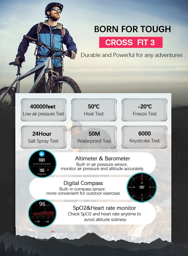 NORTH EDGE 2025 GPS Smartwatch – Sport & Outdoor Watch for Men