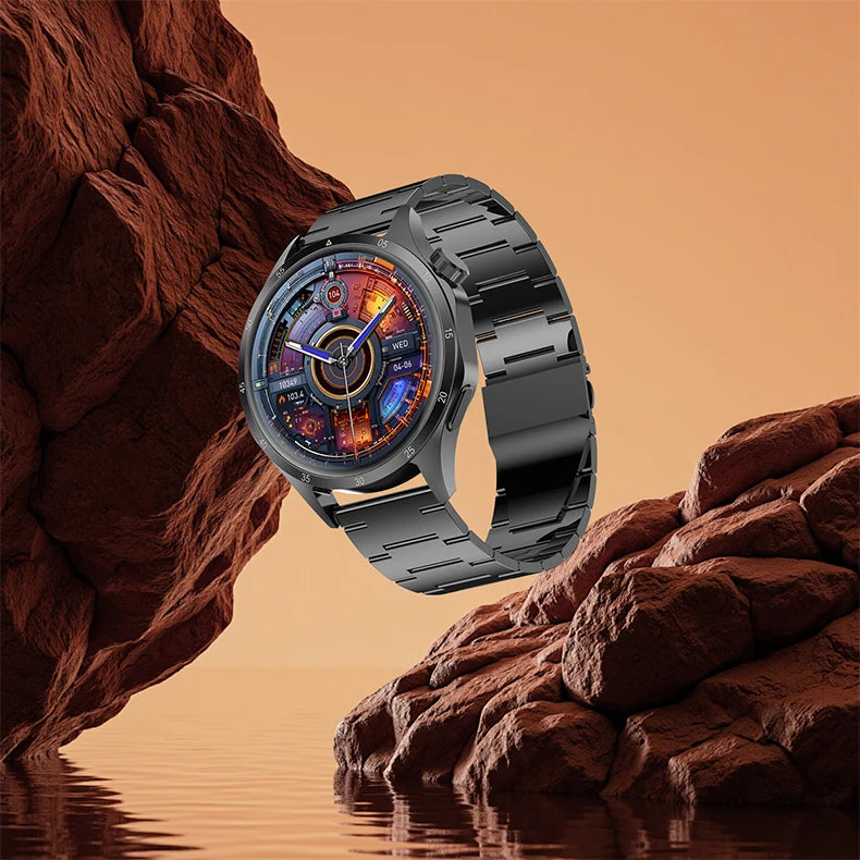 2025 Men's Smart Watch – AMOLED Screen, GPS & Bluetooth Call