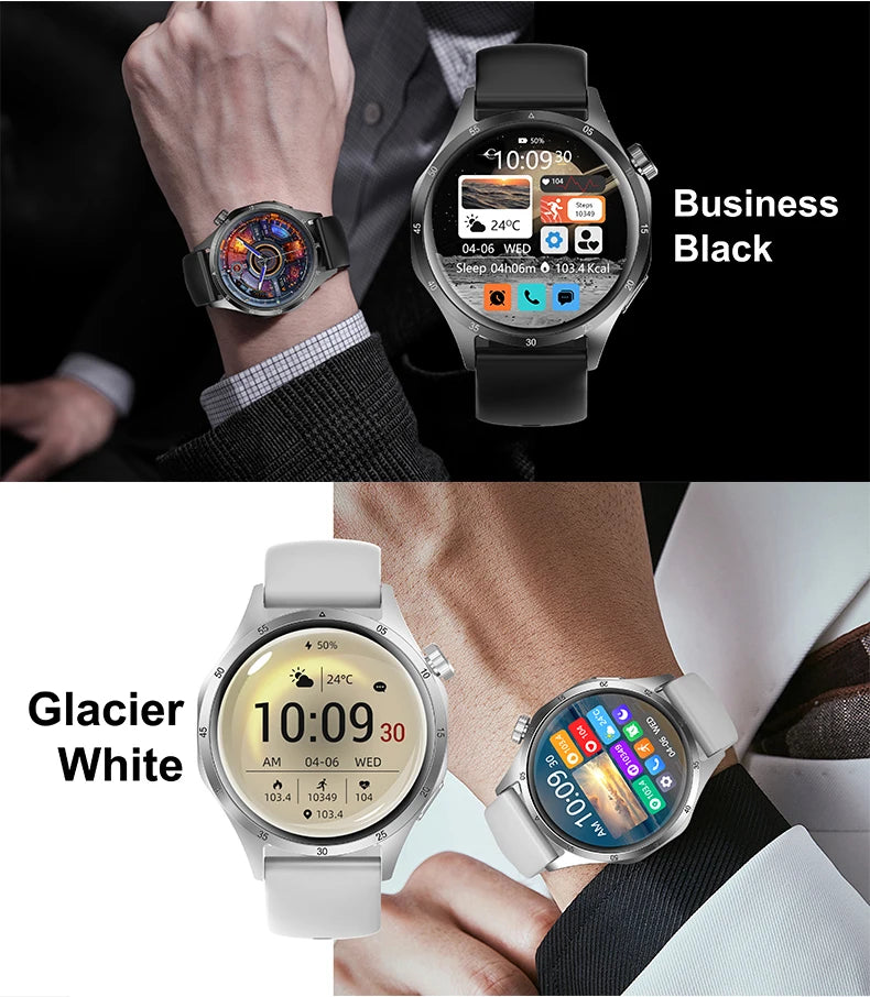 2025 Men's Smart Watch – AMOLED Screen, GPS & Bluetooth Call