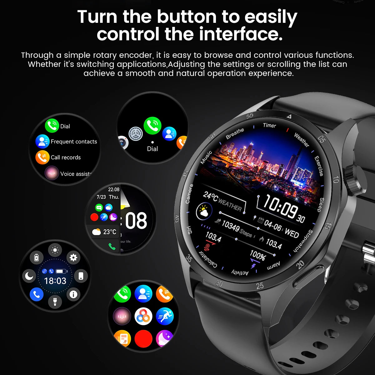 2025 Men's Smart Watch – AMOLED Screen, GPS & Bluetooth Call