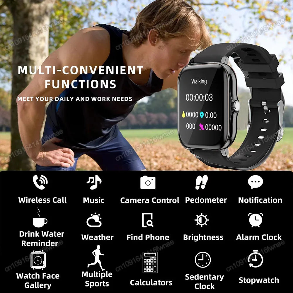 1.83" Waterproof Smart Watch – Call & Health Tracker
